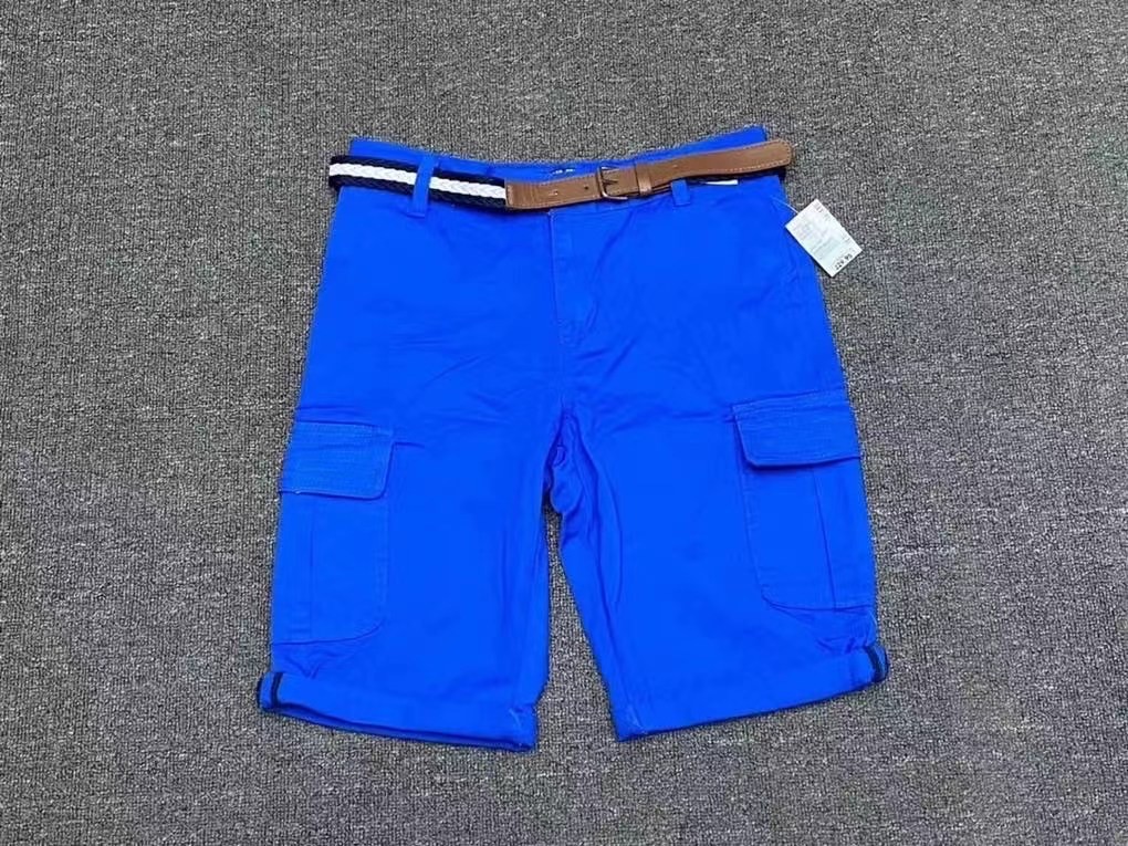 Summer DK Blue Kids Casual Loose Shorts With Four Pockets