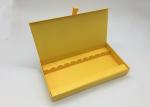 Yellow Luxury Cosmetic Box Packaging For Hand Cream Full Printing 322x175x43mm