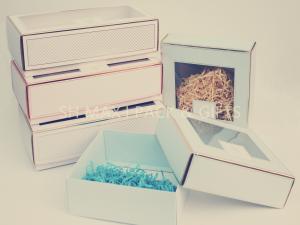 Wholesale Rectangle Folding Cardboard Gift Boxes , PVC Window Miniature Cardboard Boxes 350G Card Paper from china suppliers