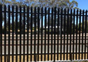 Wholesale Black Powder Coating Steel Metal Palisade Fence Hot Dip Galvanized from china suppliers