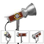 Brown 200w portable LED photography lighting 2700K-7500K suitable for studio