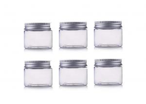 Wholesale Plastic PET Empty Cosmetic Containers Jars With Silver Aluminum Lid from china suppliers