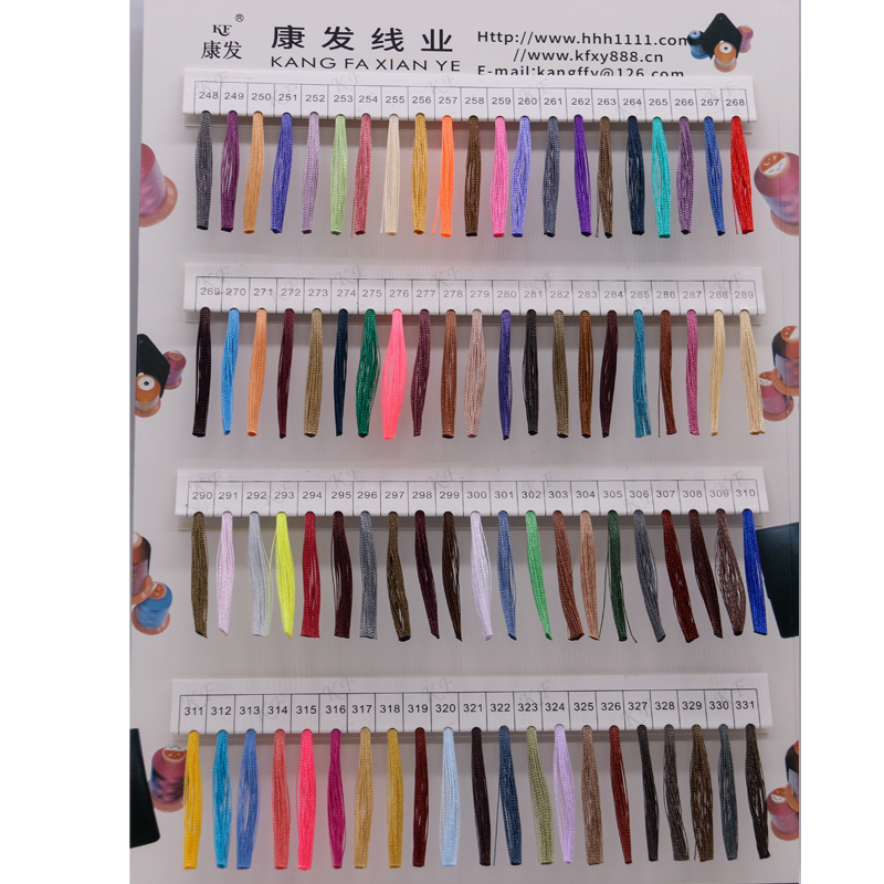Multicolor Pattern Dyed 500g High Strength Sewing Long Yarn Tex90 280D/3 Nylon Bond Thread