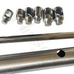 Handrail Fittings SUS 304 316 Mirror Satin Blind Passant Hole Stainless Steel
