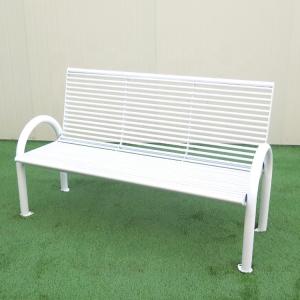 Wholesale White Street Furnitures L1500xW620xH900mm Outside Metal Bench from china suppliers
