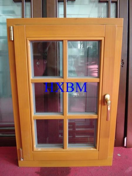 Space Saving Timber Casement Windows , Safety Wooden Double Glazed Windows For