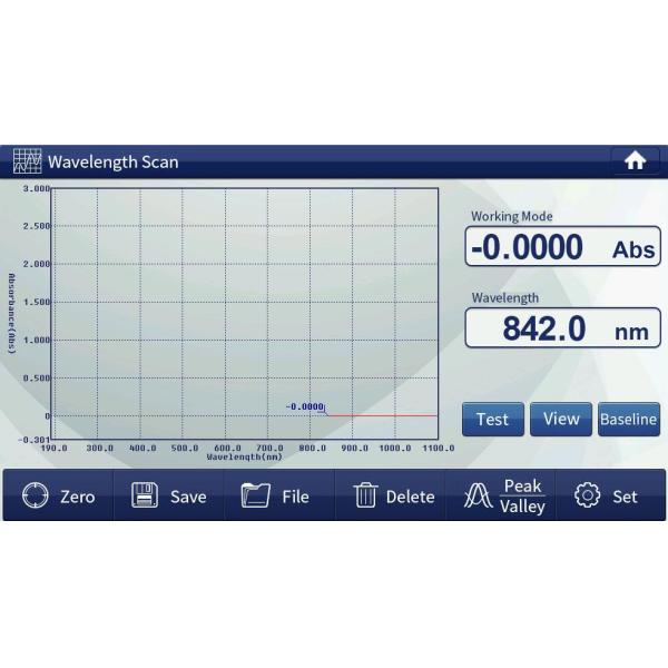 Spectrophotometer Light Source Deuterium/Tungsten Lamp Detector Solid Silicon Photodiode