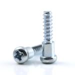 Alloy Steel Blue Zinc Plated Round Head Cross Drive Step Shoulder Screws for