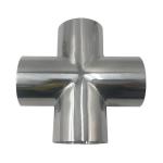 Long Tangent Cross Stainless Steel Tube Clamp Fittings 10 Bar Working Pressure