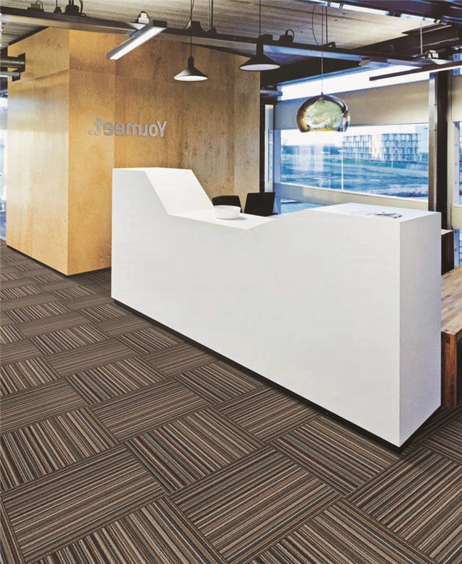 Coffee Shop Modern Patterned Carpet / Custom Carpet Squares Fashion Design