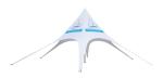 Outdoor Advertising Star Shaped Tent 600D Oxford 3X3M Singe Pole Fire Resistant