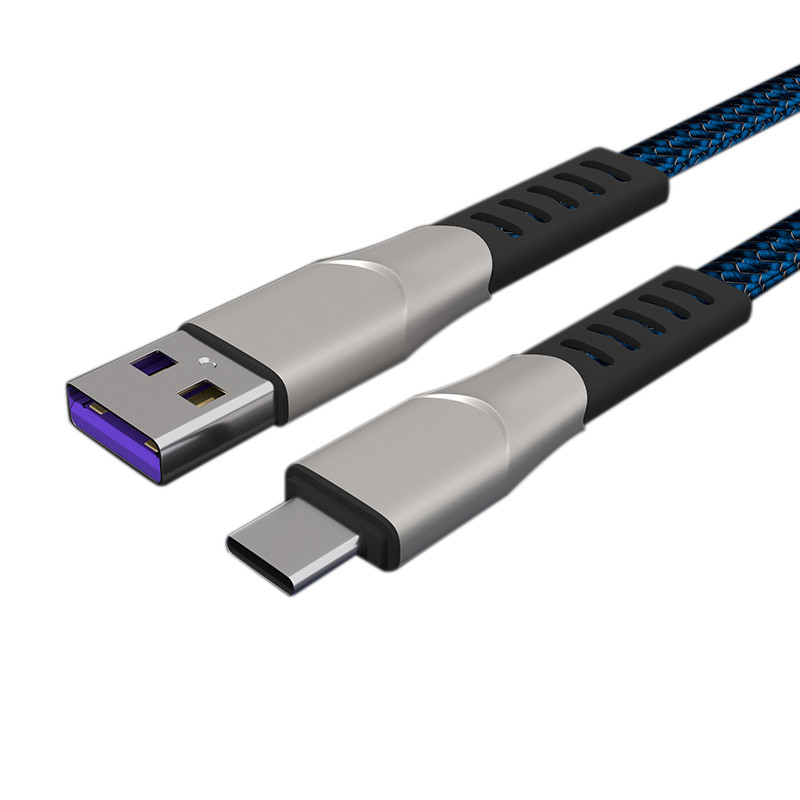 Zinc Alloy One To Three 3A Fast Charging Cable USB 2.0 Type C Android