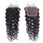No Chemical Water Wave Bundles With Closure 100% Remy Indian Human Hair
