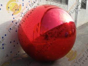 Wholesale Inflatable Helium Advertising Balloon , Pvc Red Mirror Balloon from china suppliers