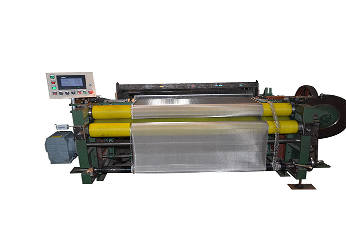 Harness Threading Metal Wire Mesh Weaving Machine , Wire Mesh Making Machine