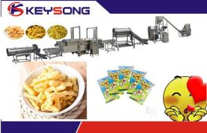 Wholesale Automatic Fried Kurkure Food Extruder Machine / Kurkure Production Line 90 Kw Self Cleaning from china suppliers
