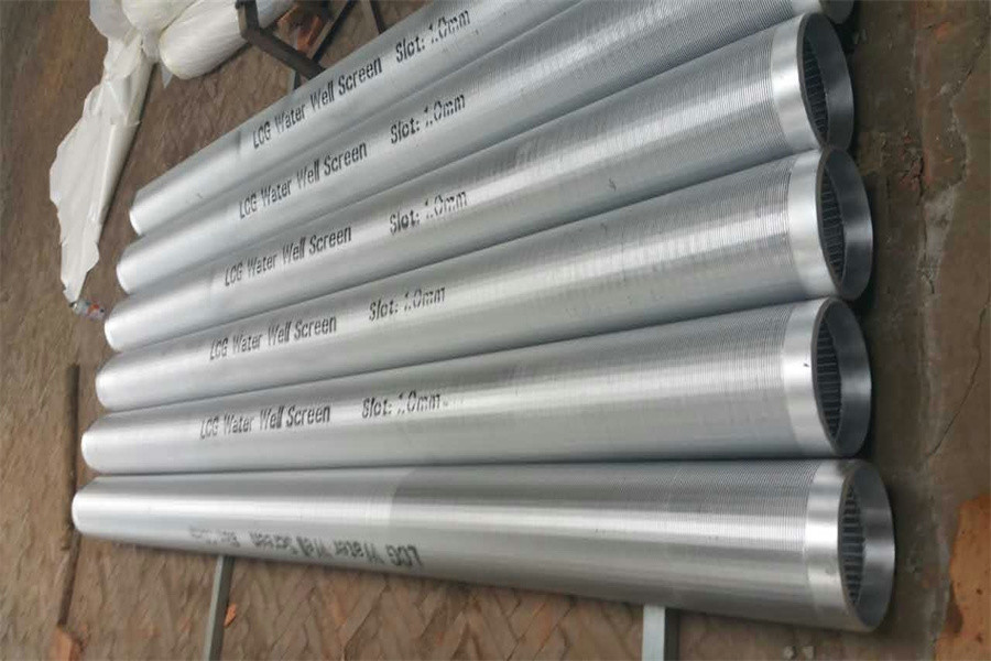 Agriculture Equipment Tube Well Screen AISI 316L Spiral Wound Pipe Sand Control