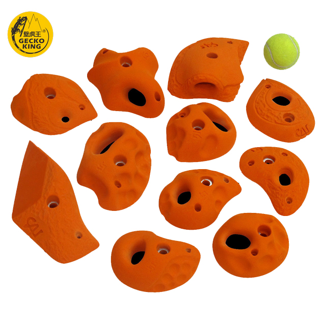 Medium Durable Resin Indoor Equipment Pocket Rock Climbing Holds with GRP-Fiberglass Reinforcement