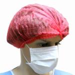 Breathable Disposable Bouffant Caps Polypropylene Colorful Hat For Hospital