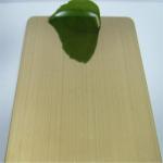Foshan 304 stainless steel copper color bright brushed finish sheet price 0.8mm