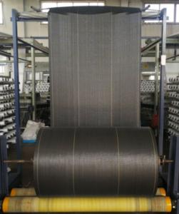 China 1000 meters Spunbonded PP Woven black color lamination Fabric Roll For carbon black Bags on sale