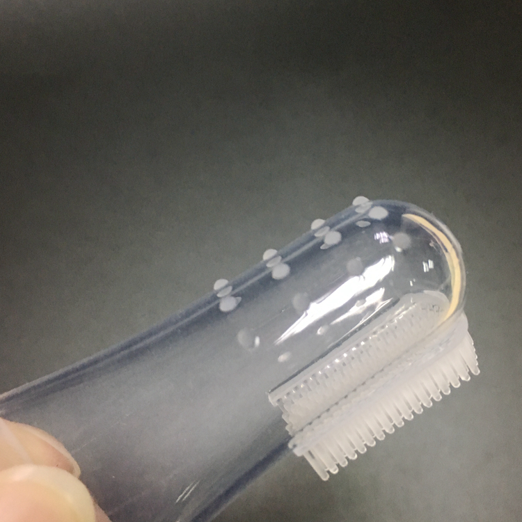 Fancy reusable high quality silicone baby finger tooth brush soft healthy brush tooth cleaning tool