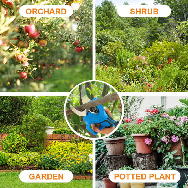 Electric High Branch Pruning Set Lithium Battery Cordless Handheld Telescopic Pole Tree Branch Pruning Shear Pruner