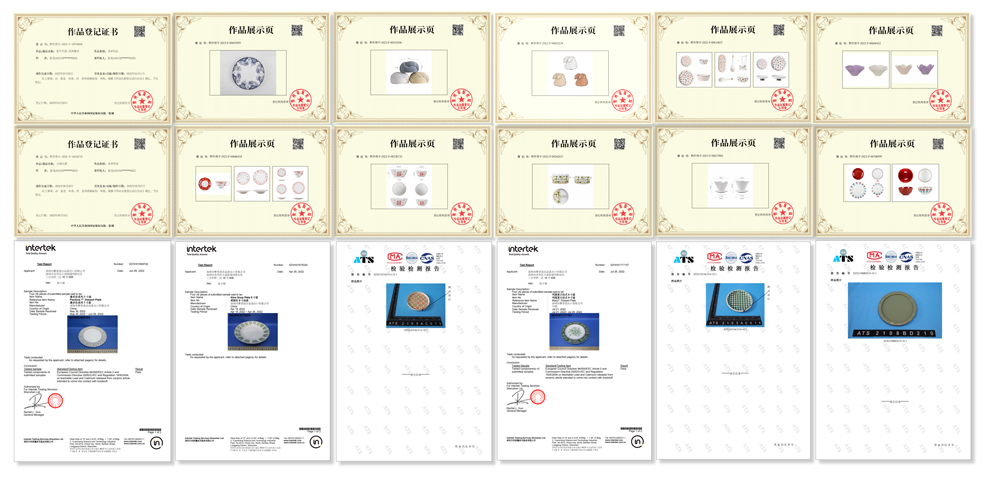 Porcelain Lunar Year Gift Tableware Perfect for Business Gifts and Christmas 2 Users