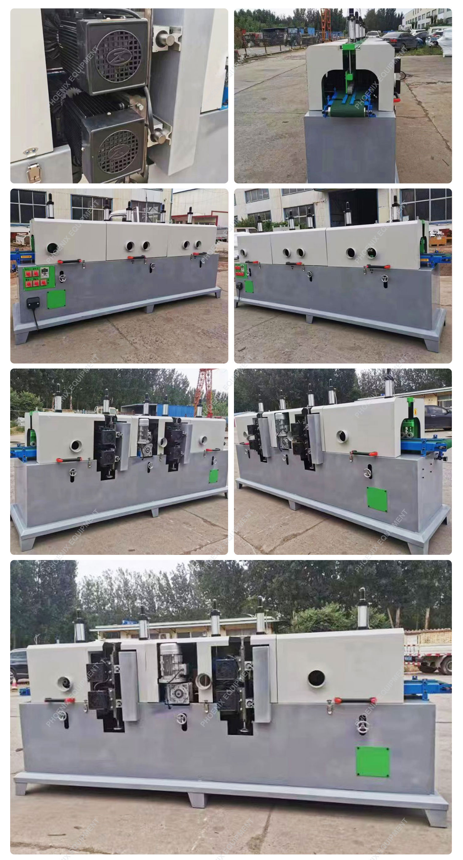 Four Side Sanding Machine Automatic 15cm Short Material Moving Four Sided Sander
