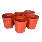 Red Round Plastic Flower Pots Nursery Pots For Gardening A Pot