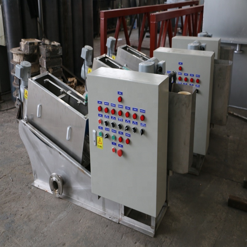 Customizable Carbon Steel WWTP STP Sludge Dewatering Screw Press for Sludge Treatment