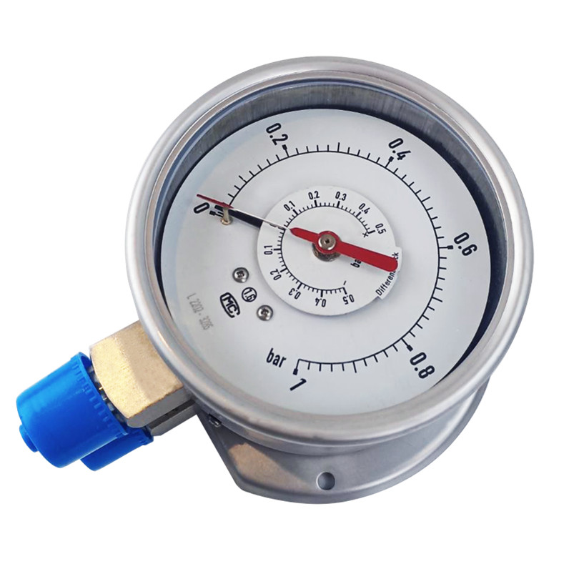 60Mpa SS304 Case Differential Pressure Gauge For Bourdon Tube
