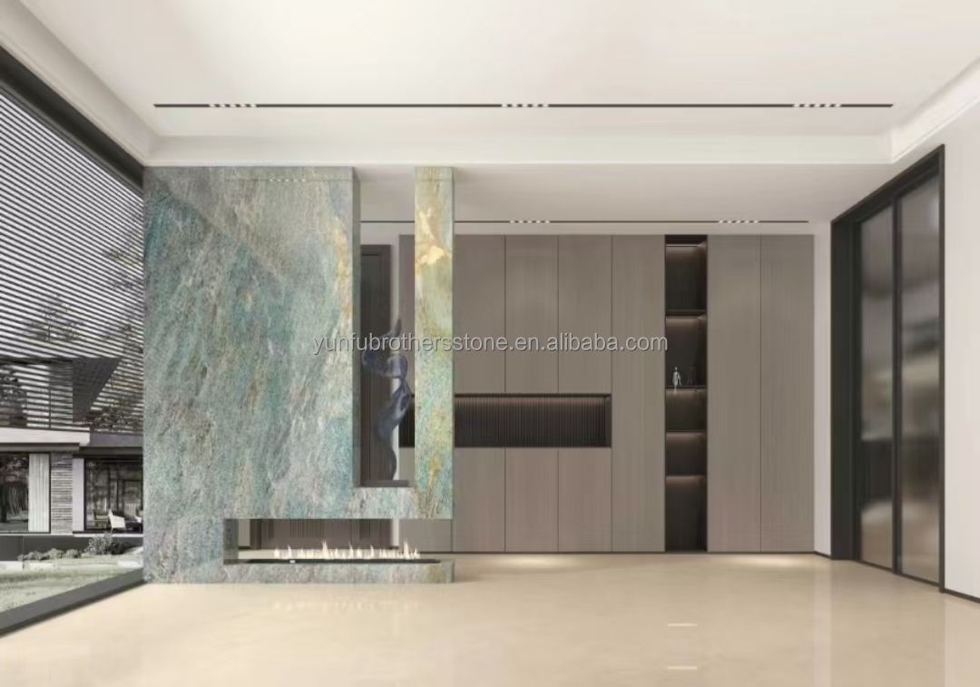 Amazon Blue Luxury Stone with Polished Surface Modern Home Countertops and Wall Decor