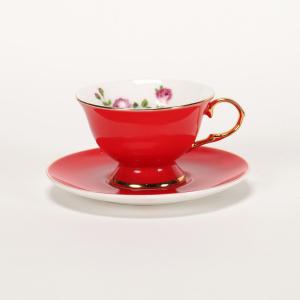 Wholesale Luxury Gold Rim Printed Expresso Cappuccino Turkish Fashion Coffee Cups Set from china suppliers