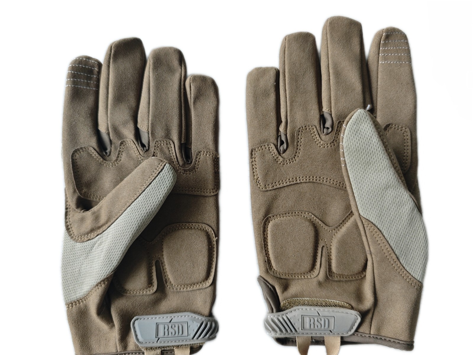 Tactical Brown Combat Gloves - Durable Leather & Reinforced Knuckle Protection