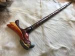 Beech Wooden Raven Walking Cane Stick Unusual Stylish With Animal Head