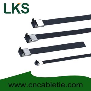 Wholesale 8×450mm L Type PVC coated stainless steel cable tie from china suppliers