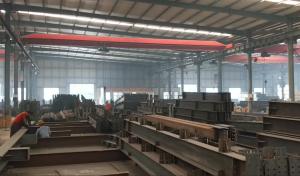 Wholesale Sandwich Panel Steel Portal Frame Building , Steel Shop Buildings With Sliding Door from china suppliers