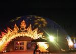 25meters diameter white PVC roof Large Dome Tent for 1000 people