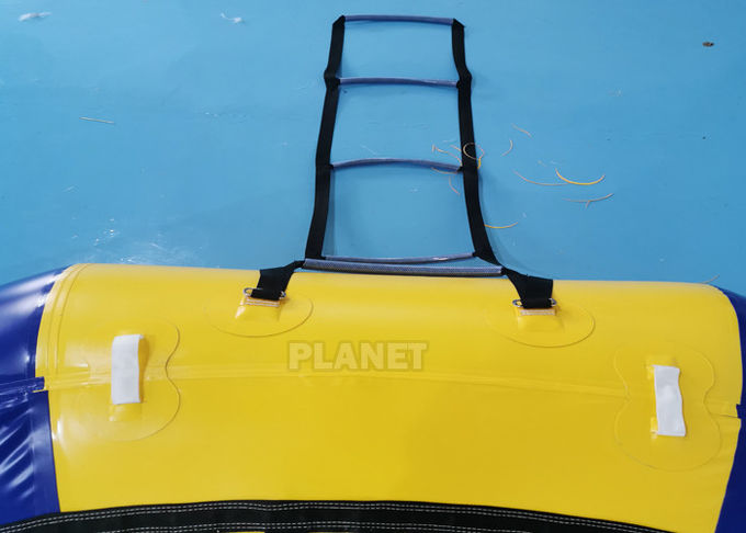 3m Kids Inflatable Water Games Floating Trampoline With Ladder