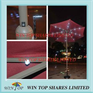 Wholesale 2.7m Garden LED Market Umbrella for Outdoor Use from china suppliers