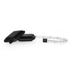 Wintape Mini Black Wrapped Square Measuring Tape Flexible Fiberglass Measuring