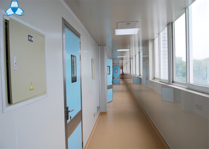 Manual Swing Hospital Air Filter , Single Leaf Hospital Room Door With Viewing Window