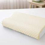 Bamboo Fabric Fiber Pillow Memory Foam Neck Contour Orthopedic Cervical Sleep