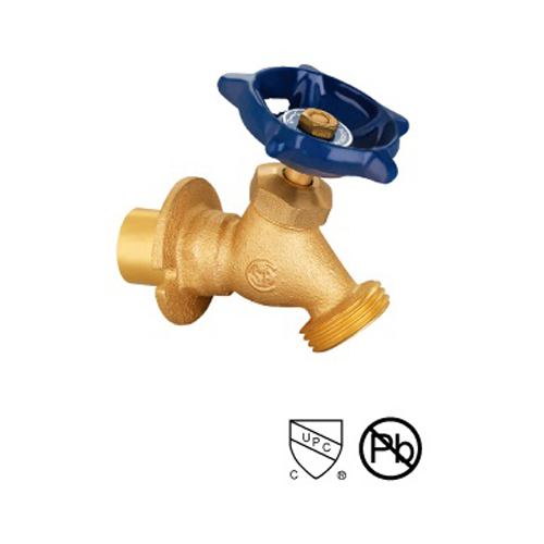 Threaded And Solder Ends Plain Brass Boiler Drain Valve For Machine
