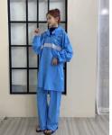 100% PVC Reflective Rain Suit Heat Welding Rain Coat Motorcycle Suit Waterproof