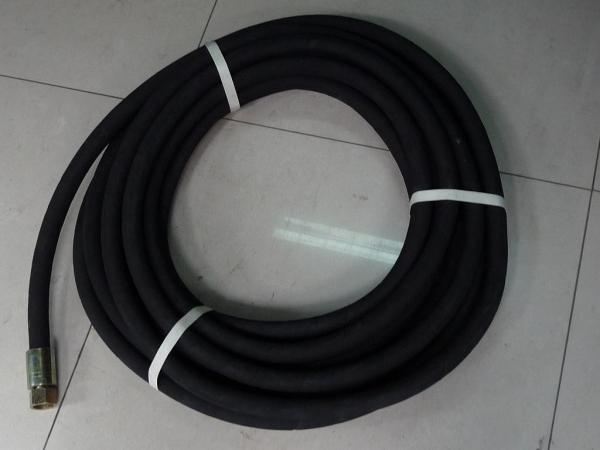 Orange Polyester Silicone Braided Hose Pipe , ODM Heat Resistant Tube Rubber