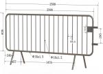 Hot sale road safety metal pedestrian used crowd control barrier