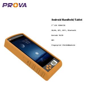 1D 2D Barcode Scanner , Android Fingerprint Handset Support For A-GPS