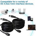 Male to Female 5.52x1 5.5x2.5 3.5x1.35 4.0x1.7mm DC Power Extension Cable for